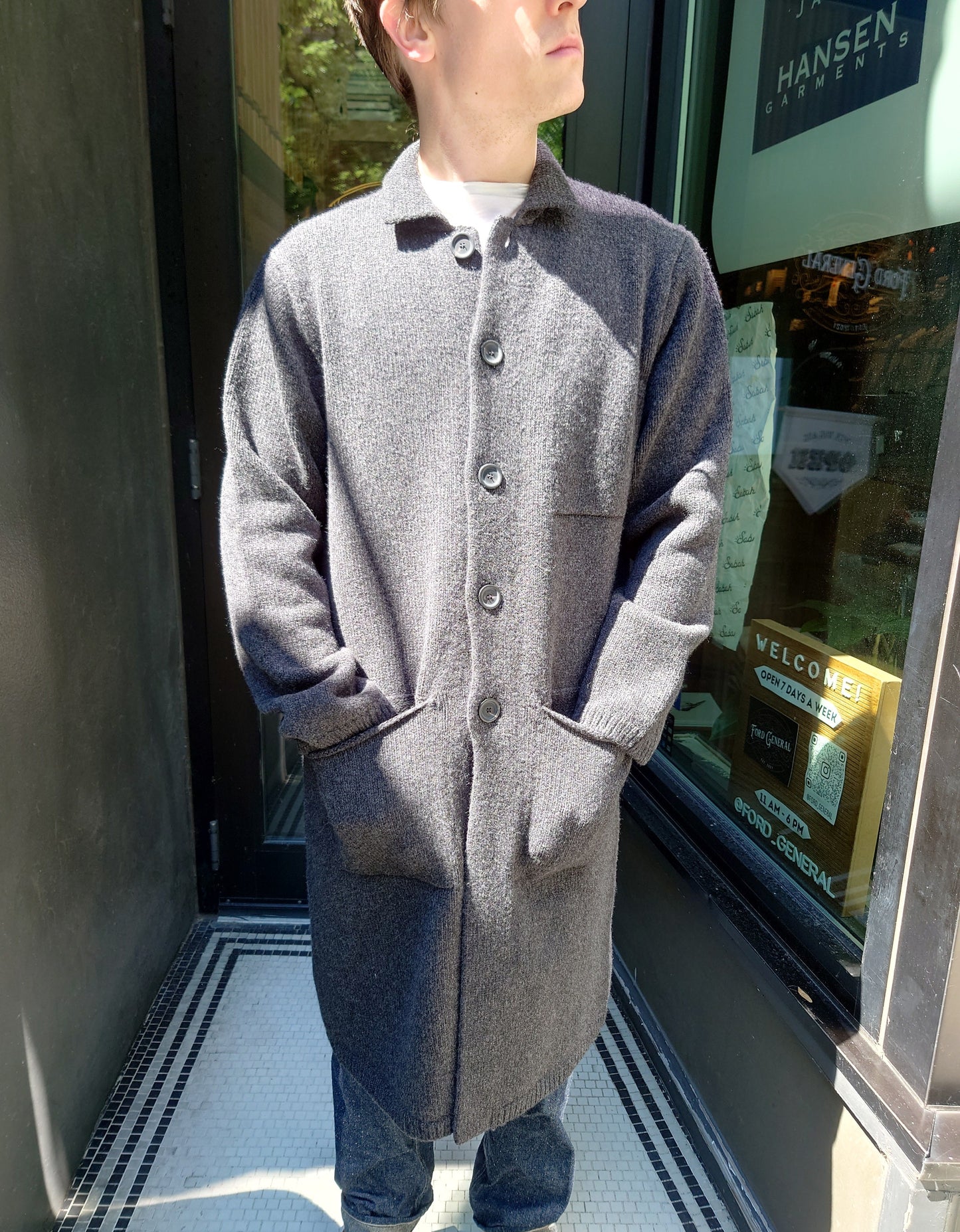 Inis Meain Long Raftery Coat