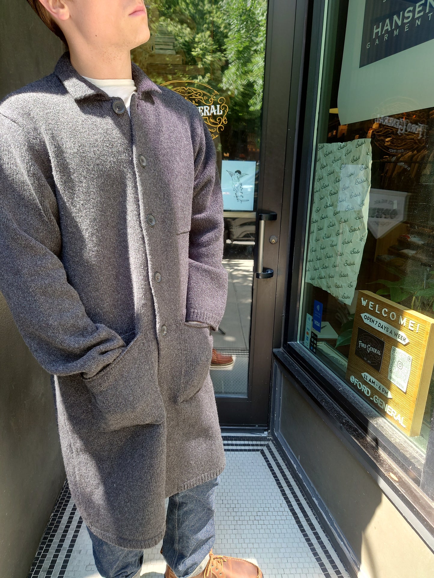 Inis Meain Long Raftery Coat