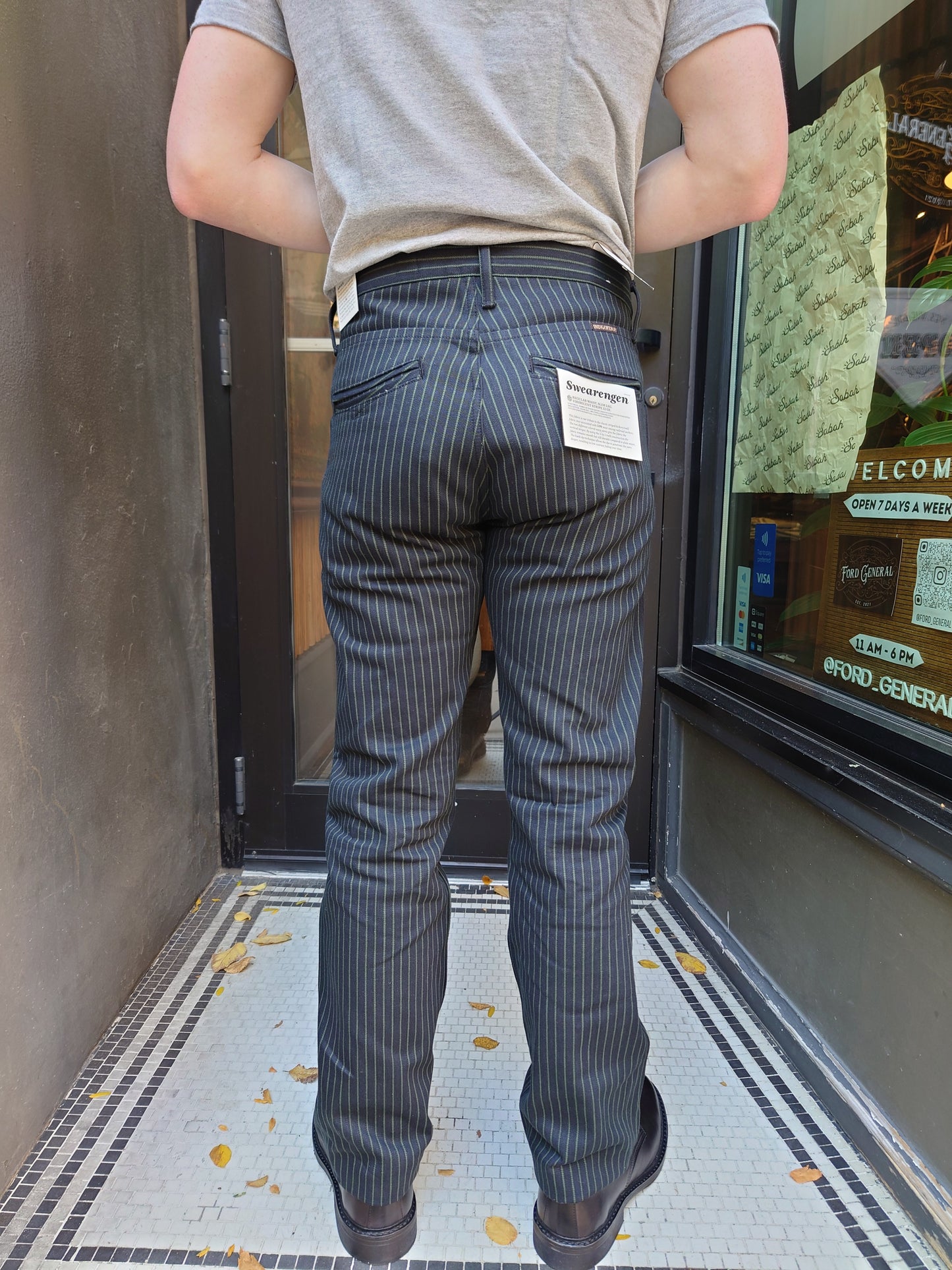 Indigofera Swearengen Hickory Stripe Pants