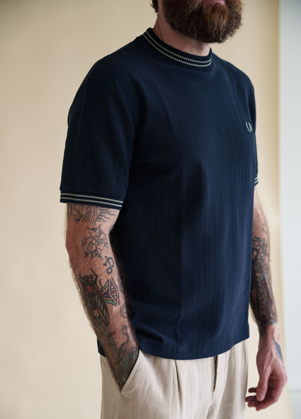 Fred Perry Ribbed Jersey T-Shirt – Ford General