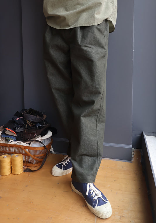 Kappy Two Tuck Wide Denim Pants