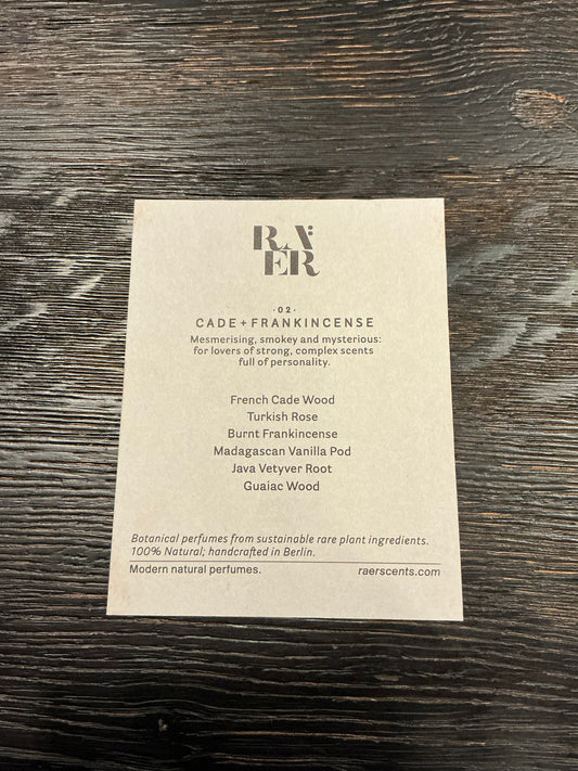 Raer 02: Cade + Frankincense