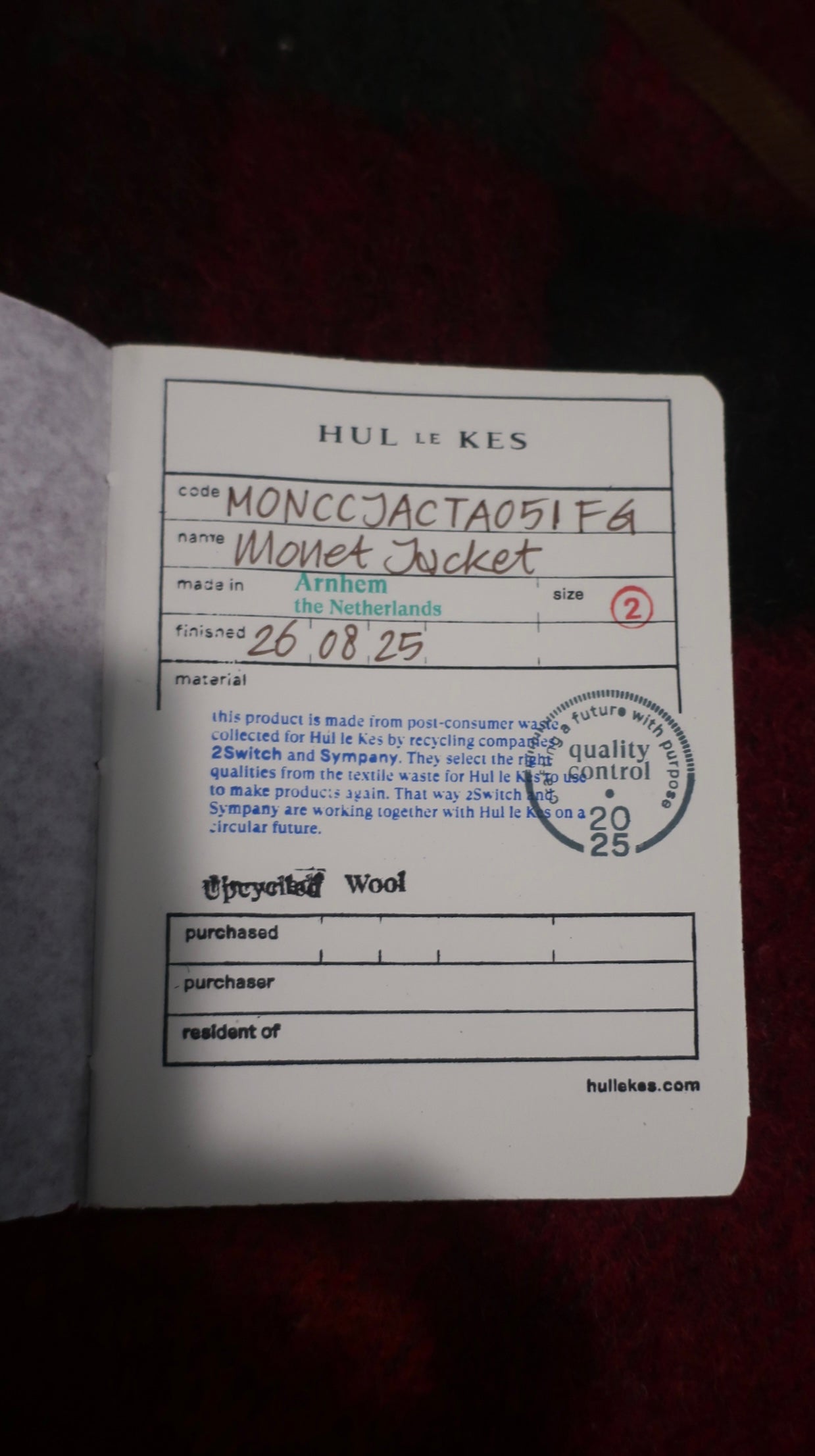 Hul le Kes Monet Jacket