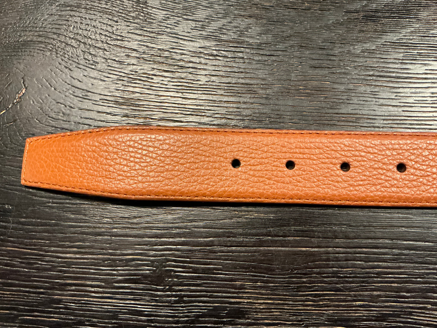 Simonnot-Godard Brown Calfskin Grain Belt