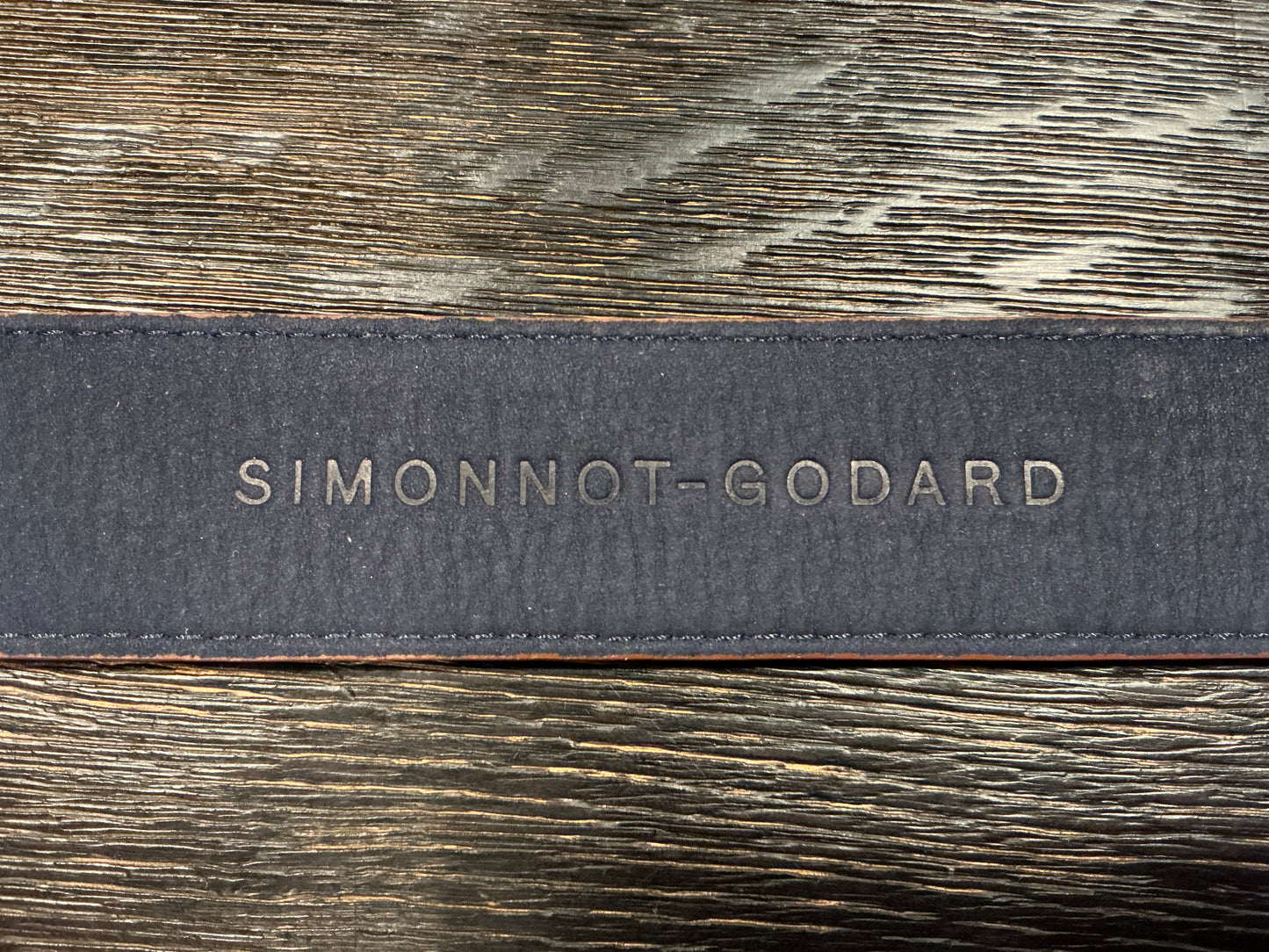 Simonnot-Godard Brown Calfskin Grain Belt