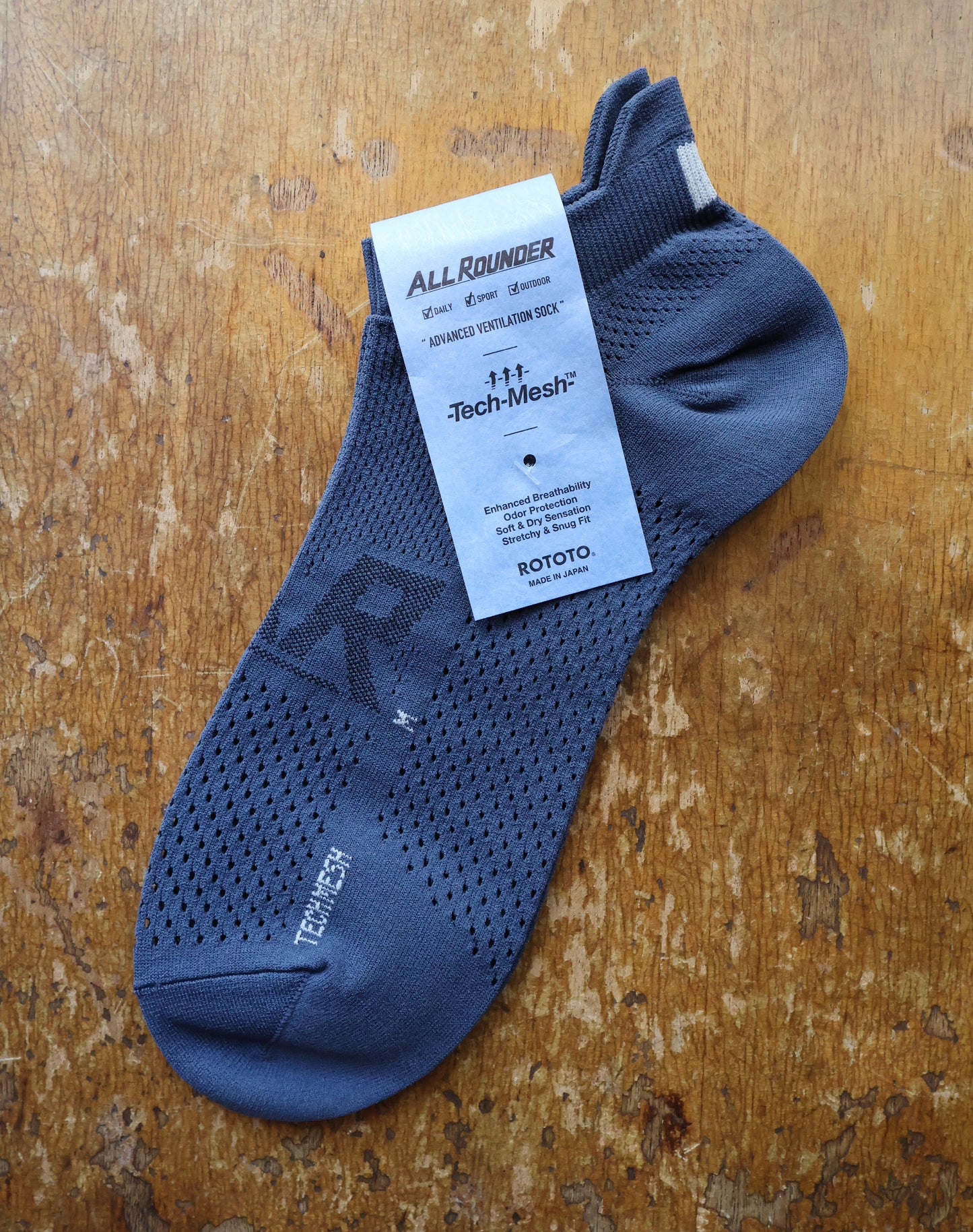 Rototo Allrounder Tech-Mesh No Show Socks
