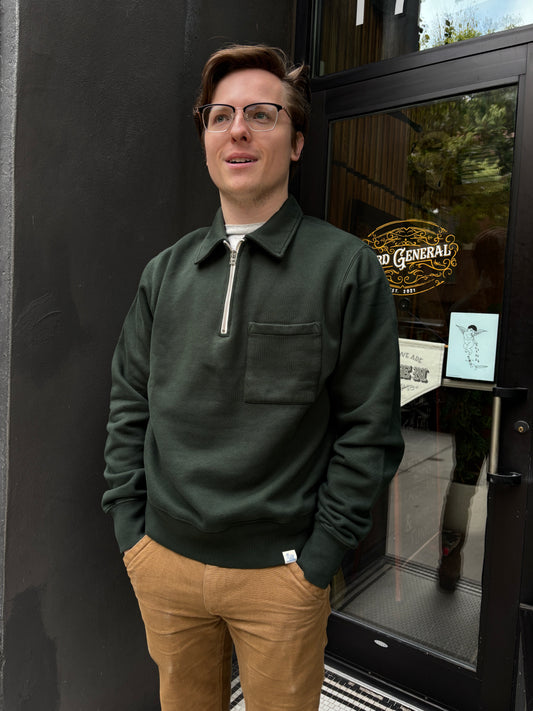 Merz b. Schwanen Zip Collar Sweatshirt