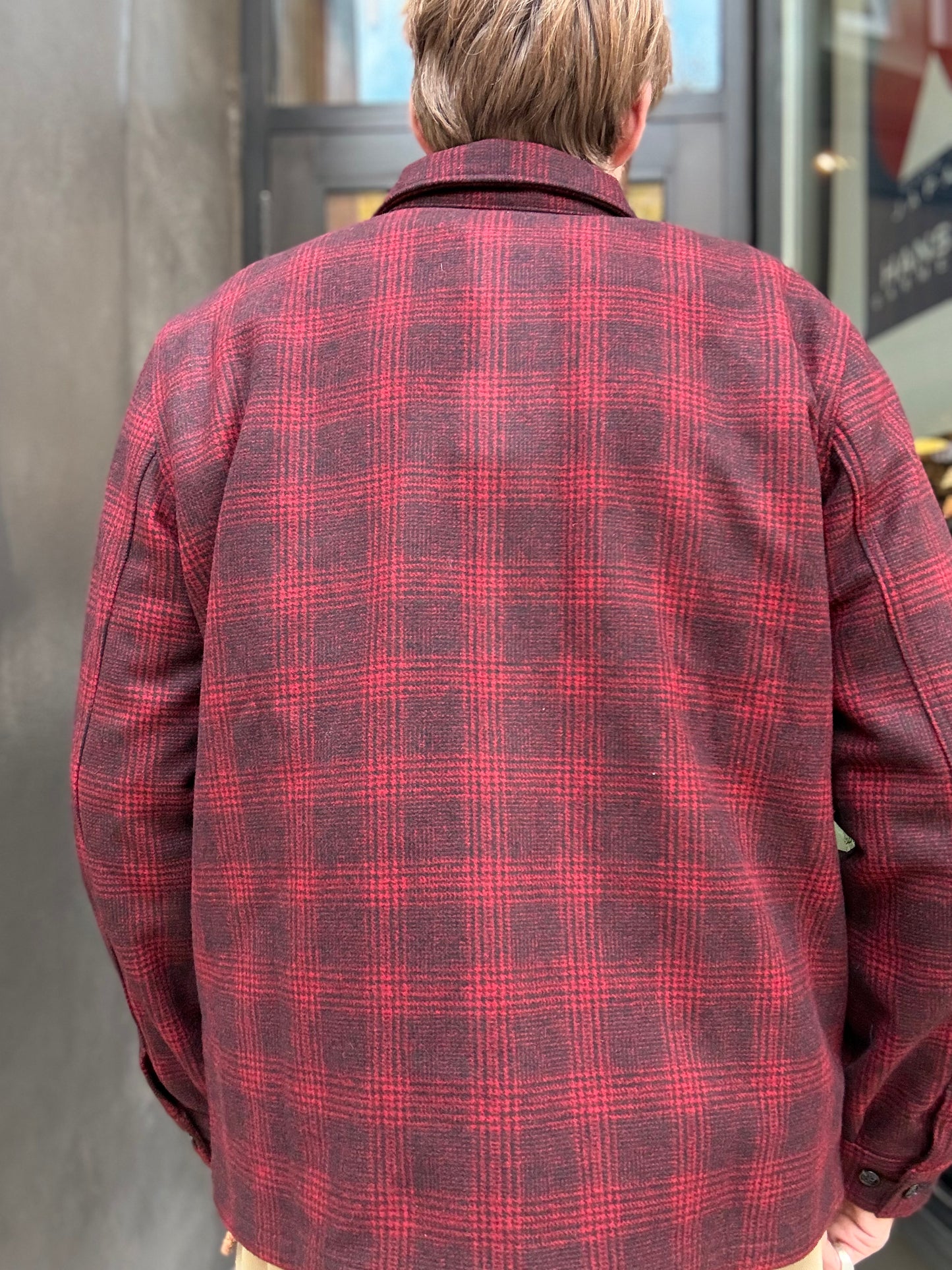 Dehen Skyline Overshirt Melton Wool Canyon Plaid