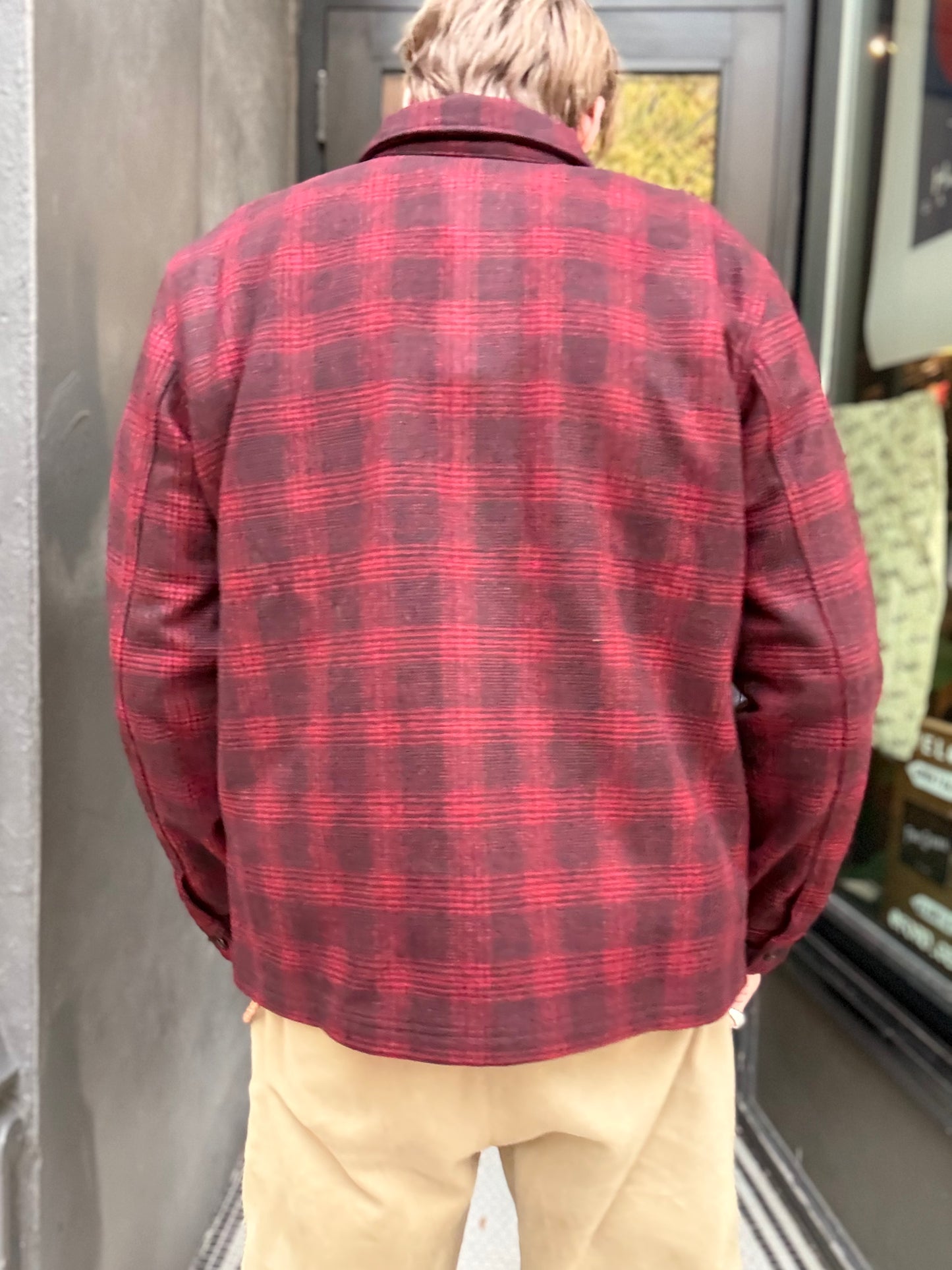 Dehen Skyline Overshirt Melton Wool Canyon Plaid