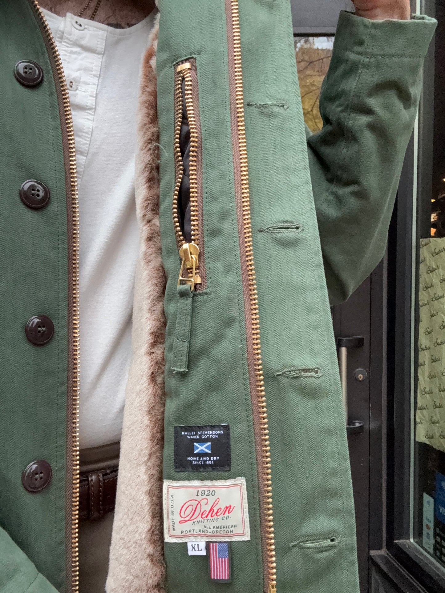 Dehen 1920 N-1 Deck Jacket Dry Wax Cotton