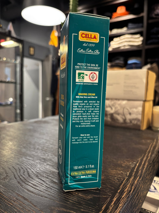 Organic Shaving Cream Tube - Cella