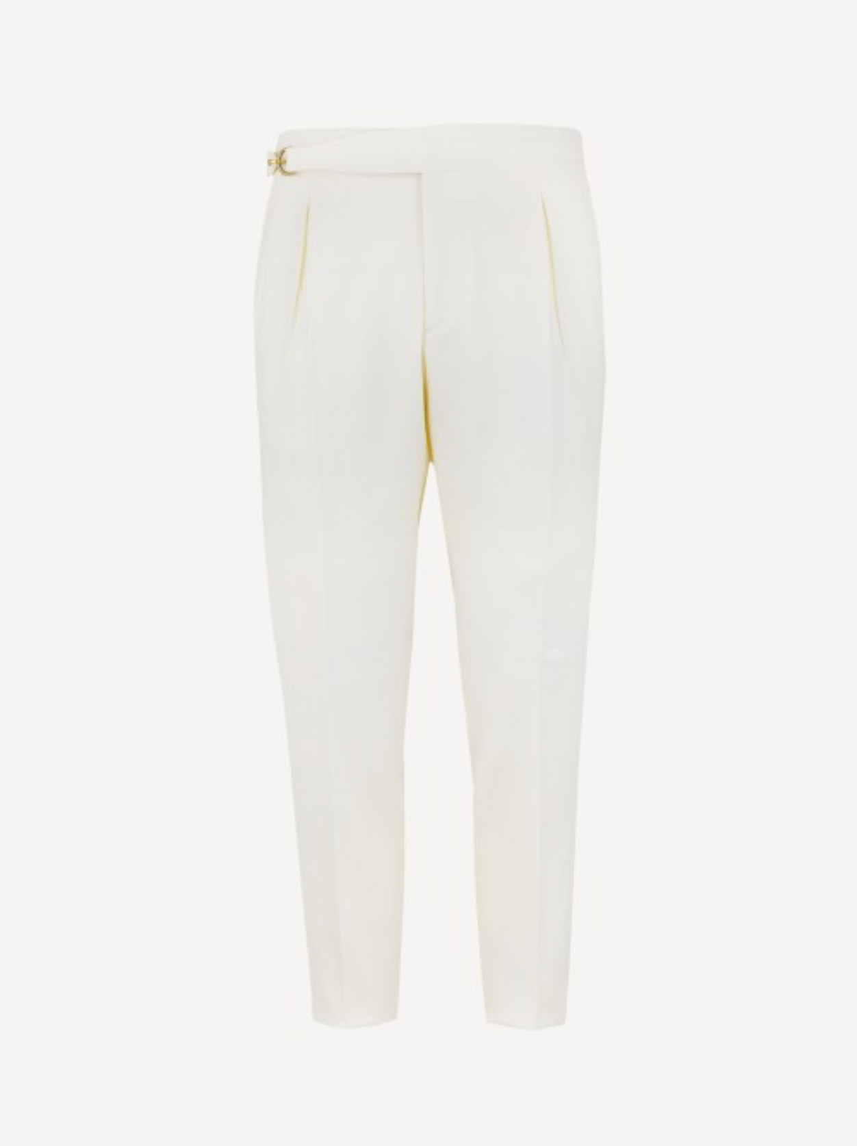Pleated Cotton Trouser