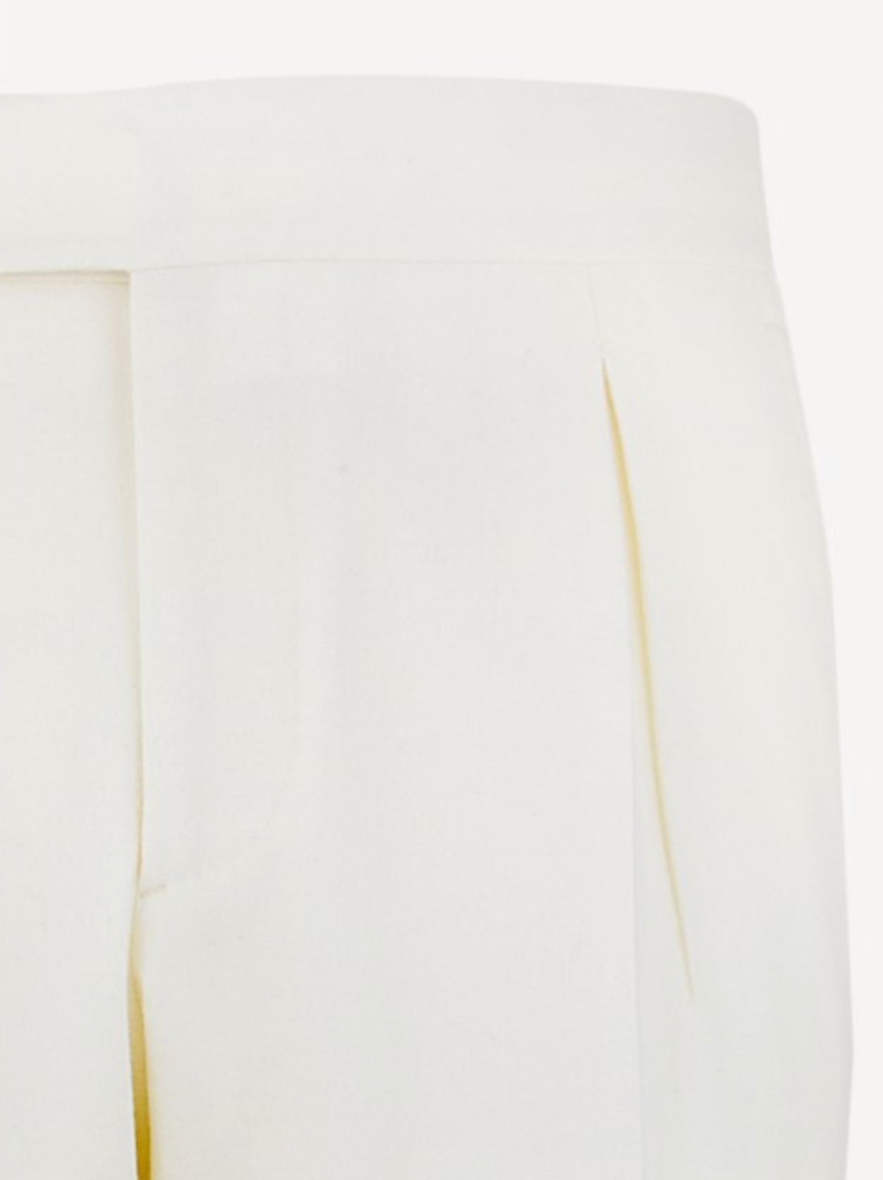 Pleated Cotton Trouser