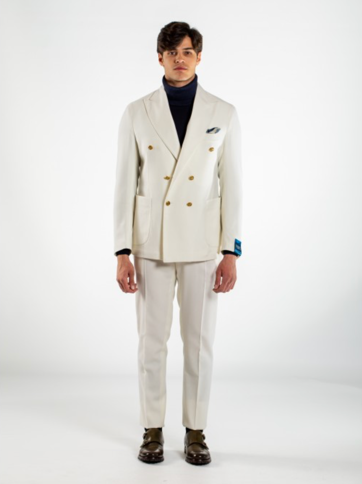 Pleated Cotton Trouser