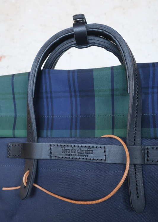 Bleu De Chauffe Woody Tartan Business Bag