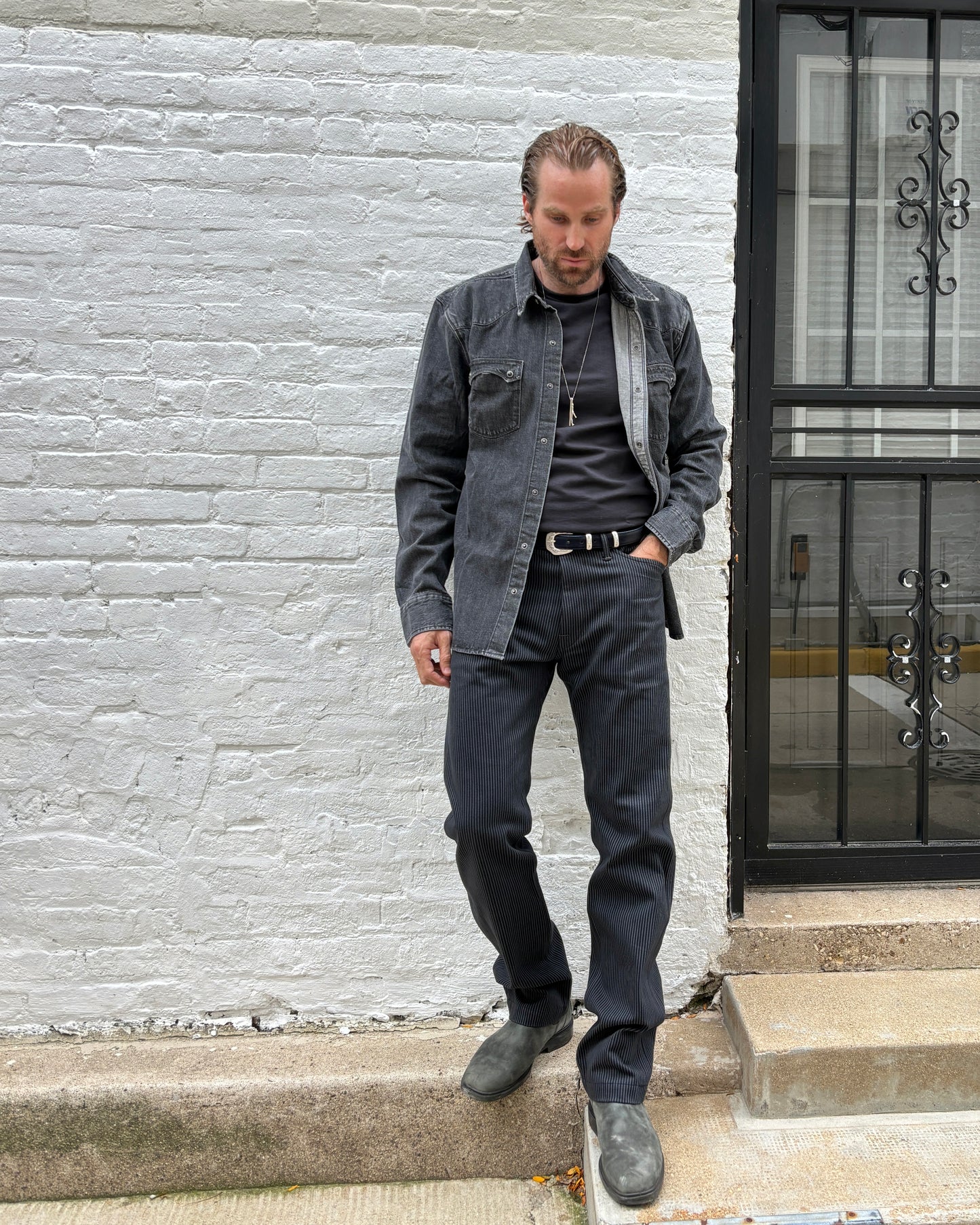 Modern Western Denim Shirt