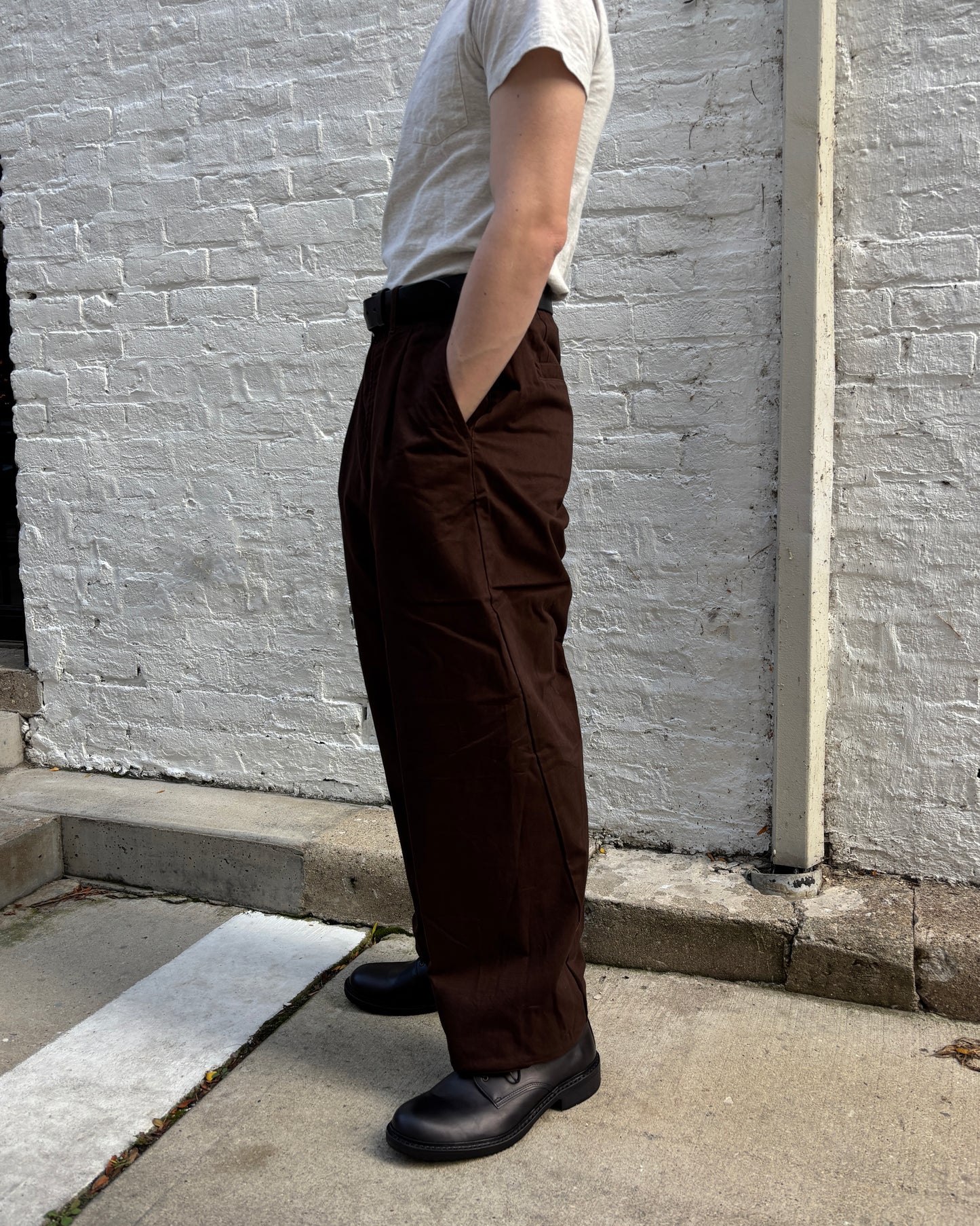 Hansen Bobby Wide Pleated Trouser