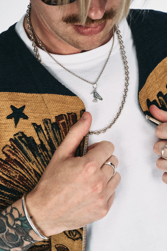 Small Anchor Chain Hook Necklace