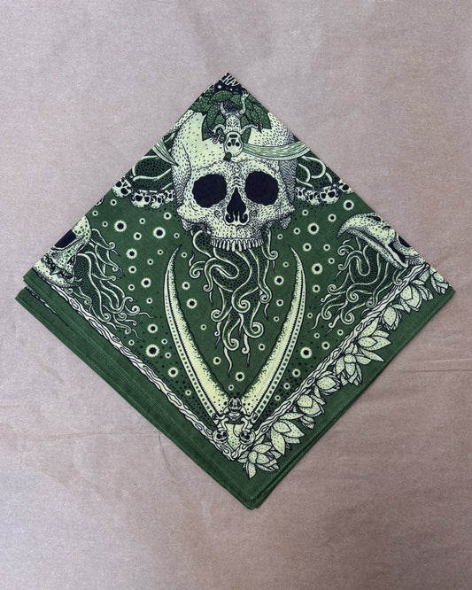 Indigofera Skull Bandana