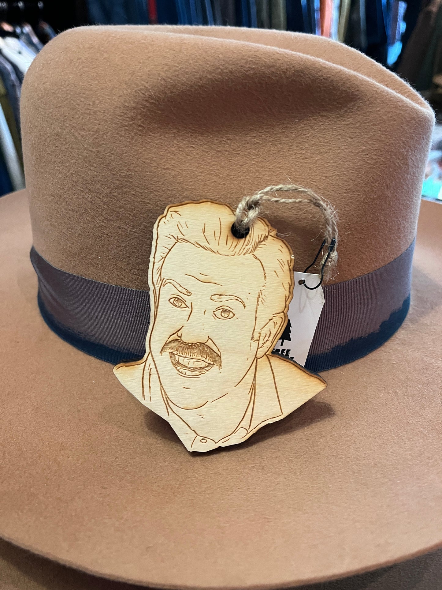 Ted Lasso Joking Around Wooden Ornament