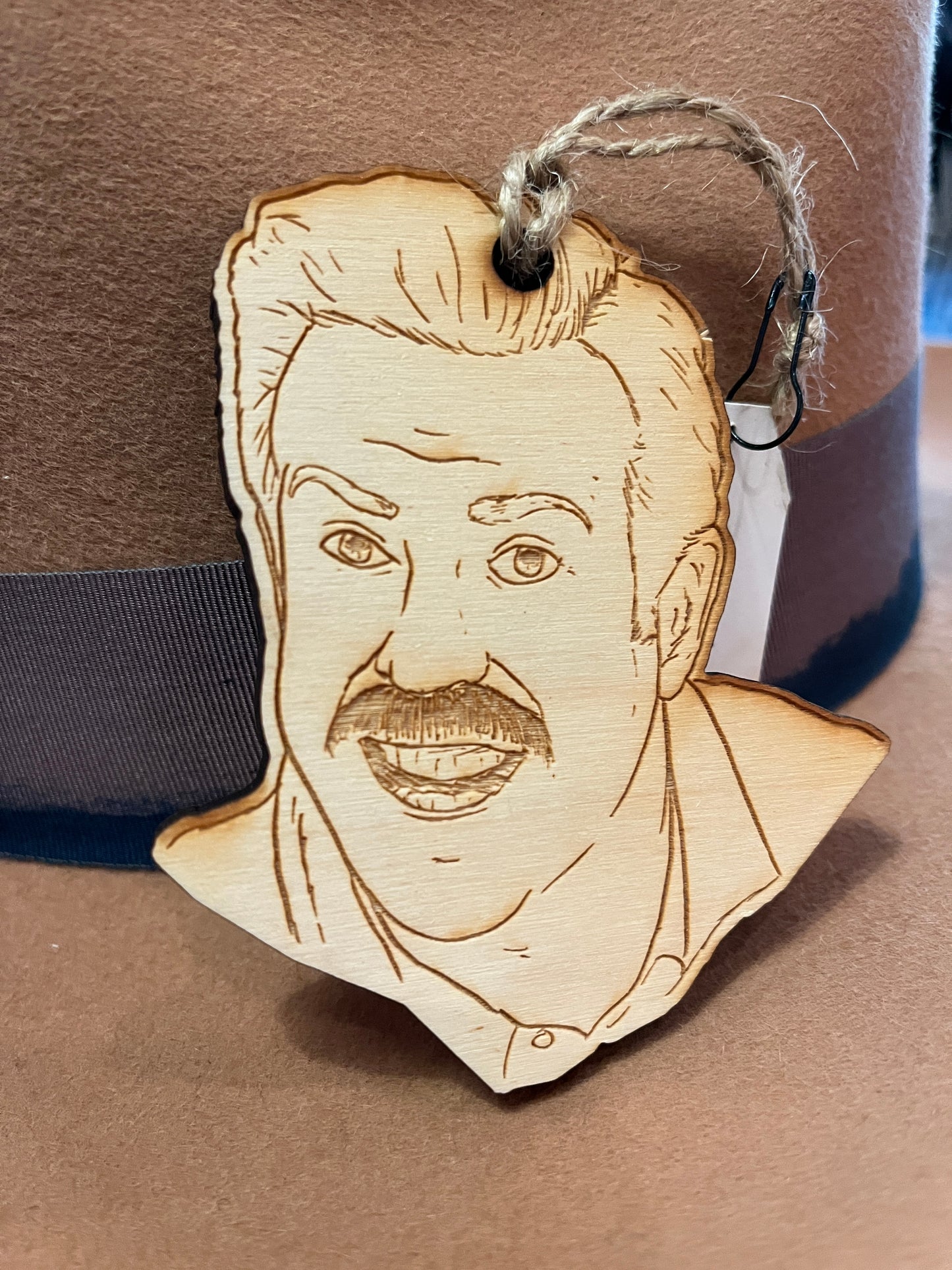 Ted Lasso Joking Around Wooden Ornament