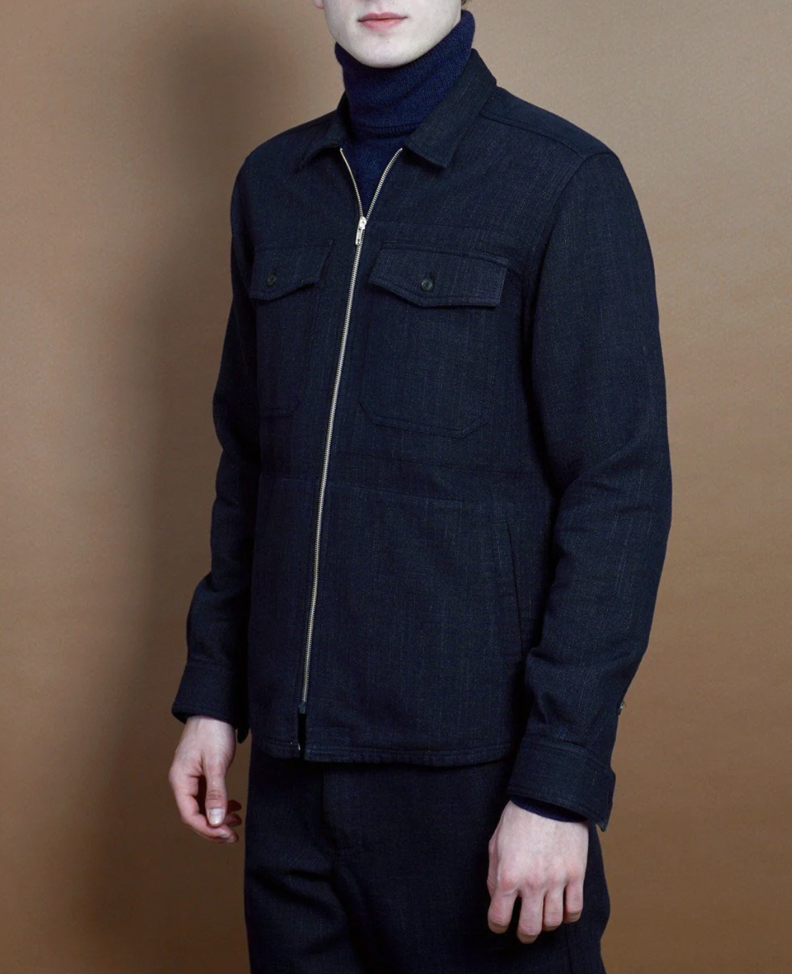 Sigve Zip Front Overshirt