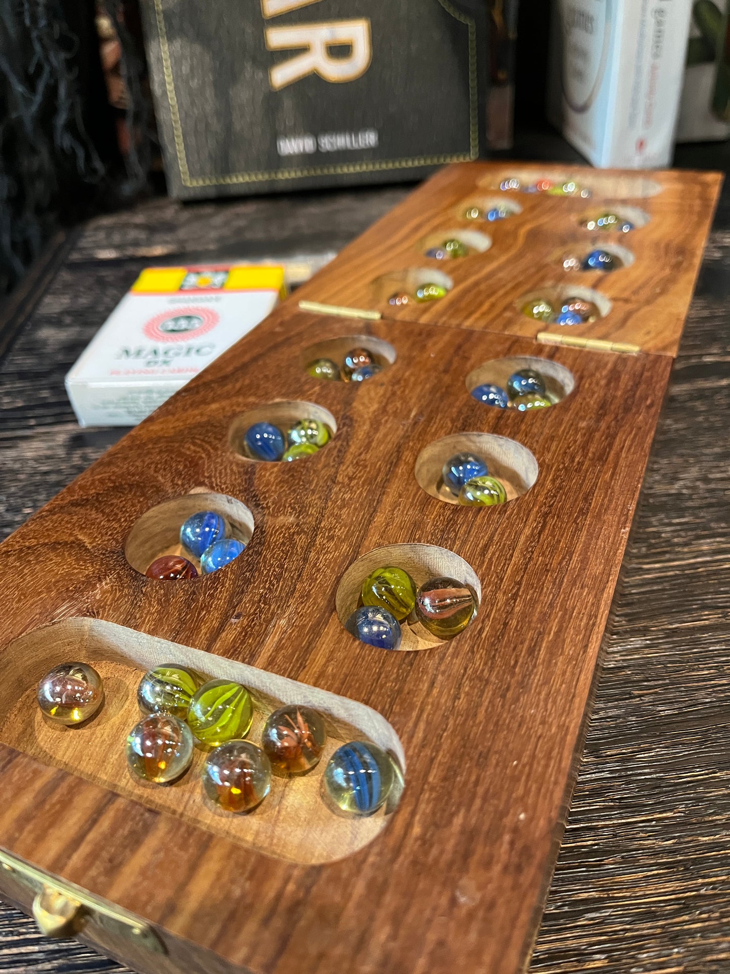 Mancala Cribbage Combo Game Handmade