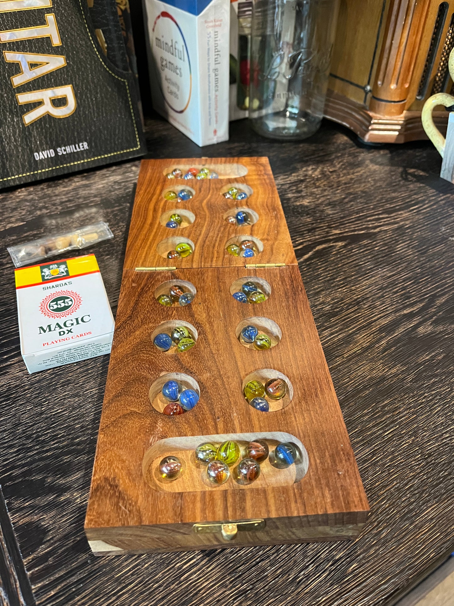 Mancala Cribbage Combo Game Handmade