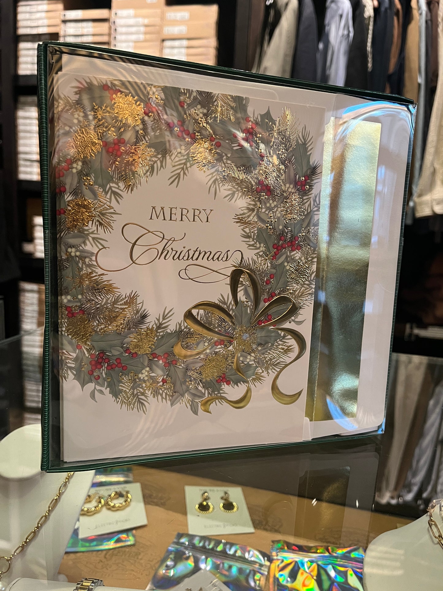 Traditional Wreath Boxed Holiday Cards