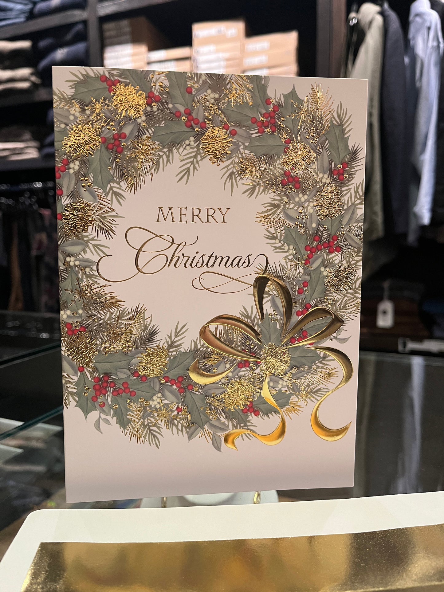 Traditional Wreath Boxed Holiday Cards