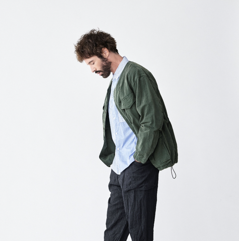 Collarless Fatigue Jacket