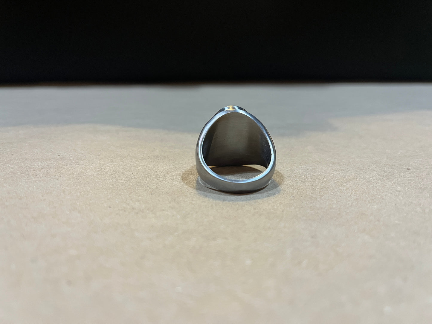 B121 Bague Chevalière laiton "Santa Maria de Guadalupe"
