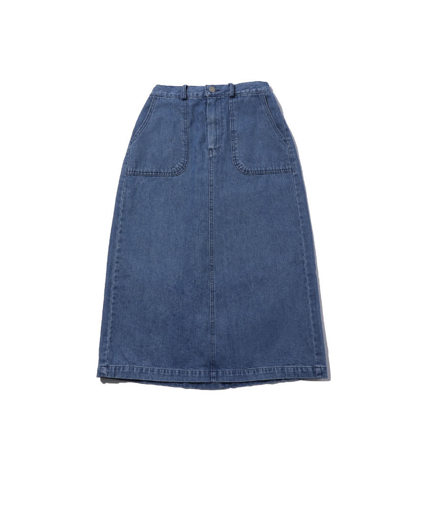 Recycled Denim Fatigue Skirt
