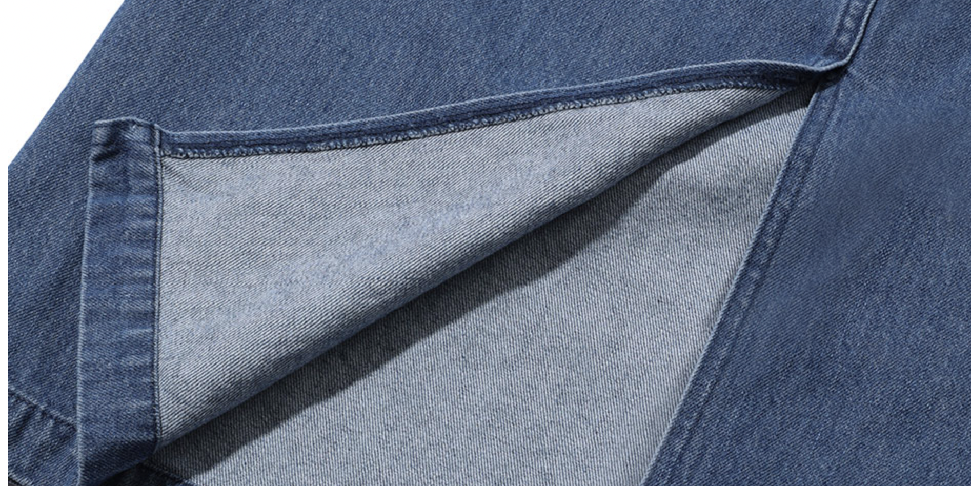 Recycled Denim Fatigue Skirt