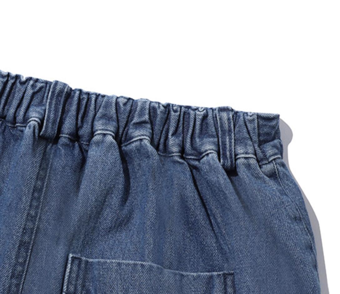 Recycled Denim Fatigue Skirt