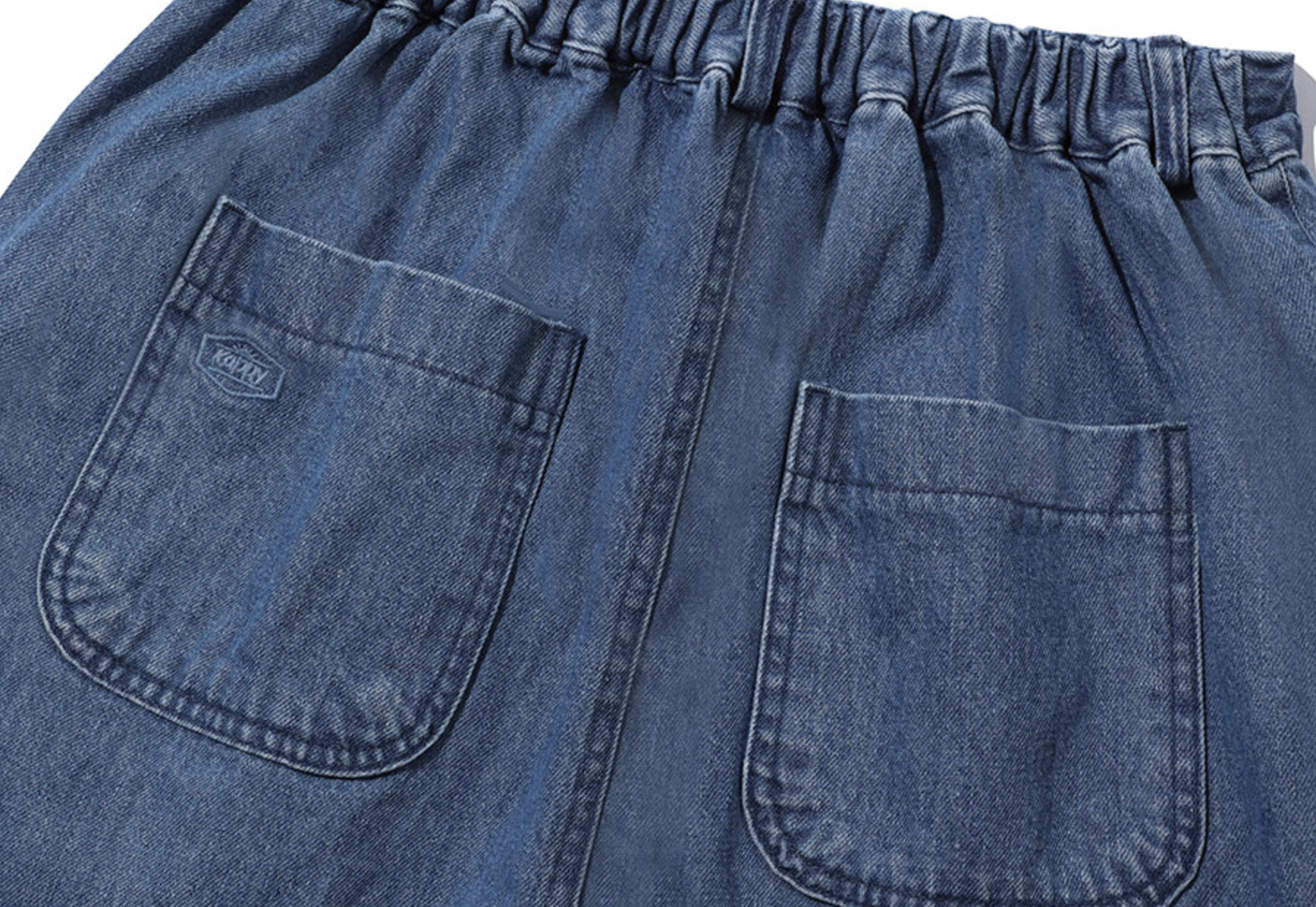 Recycled Denim Fatigue Skirt
