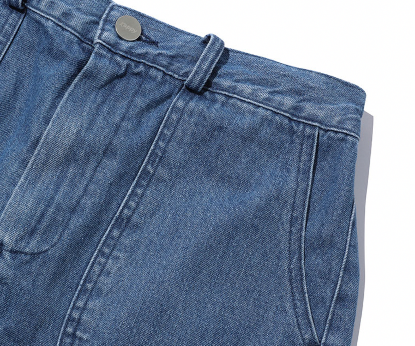 Recycled Denim Fatigue Skirt