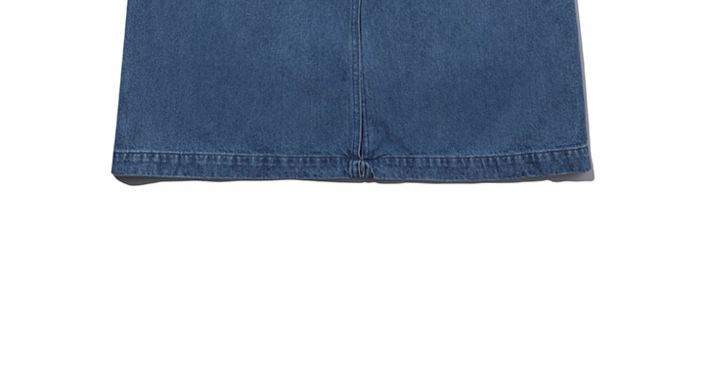 Recycled Denim Fatigue Skirt