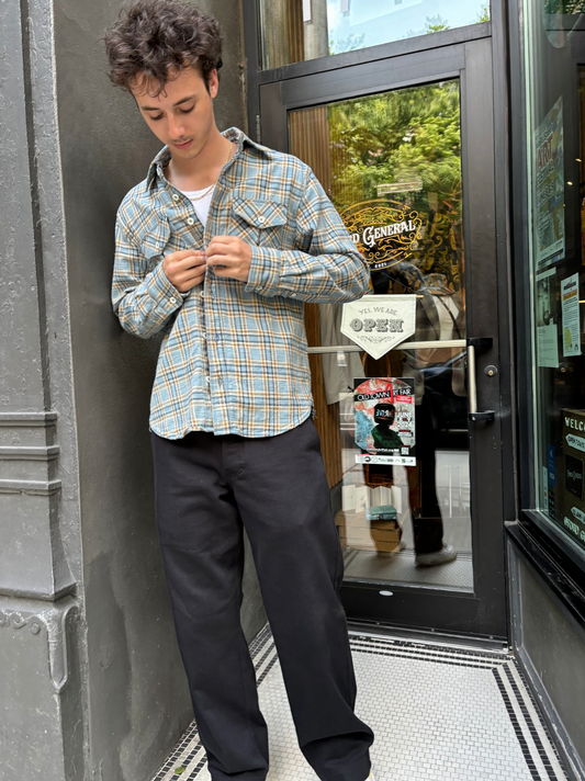 Currant Blue Plaid Flannel