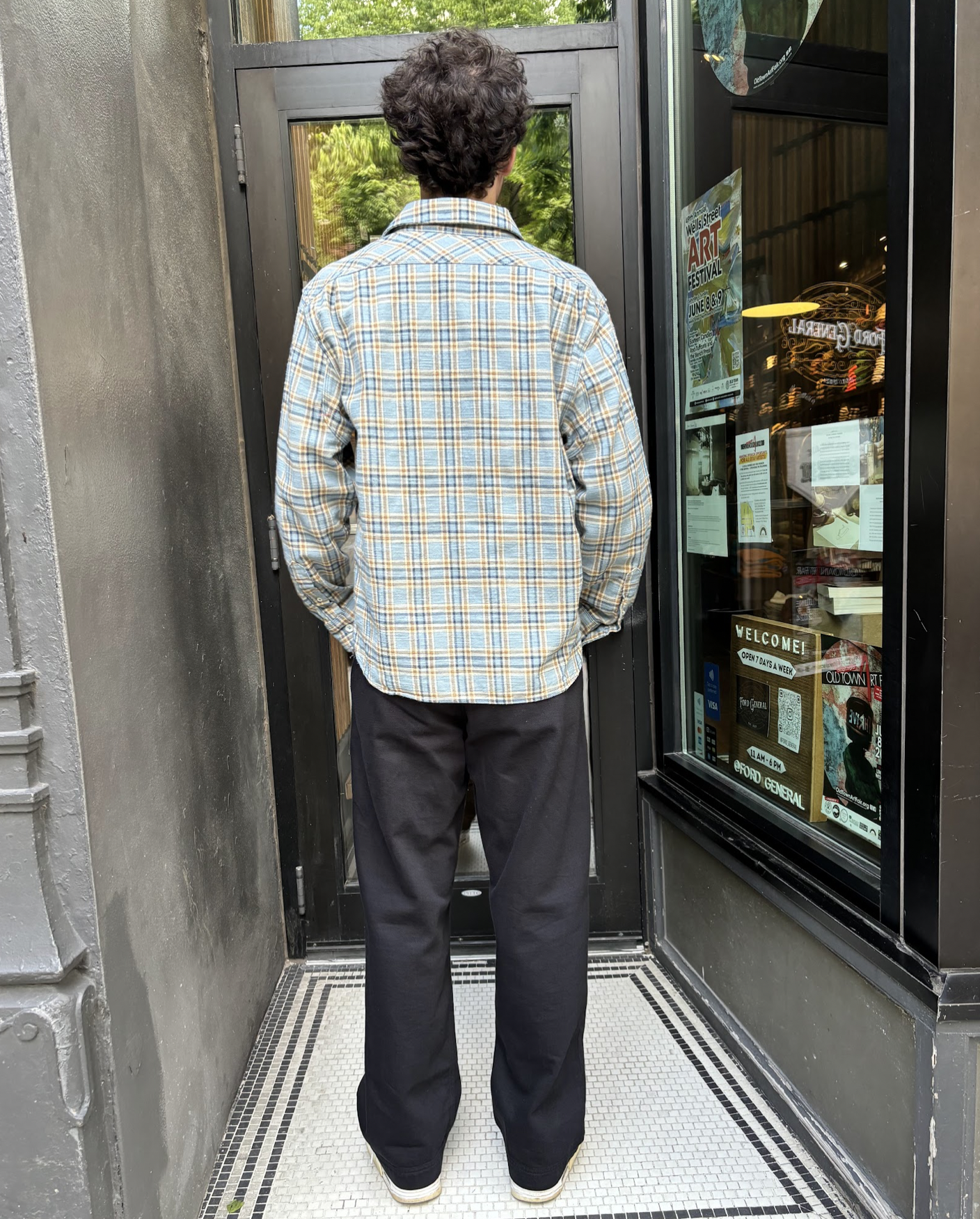 Currant Blue Plaid Flannel