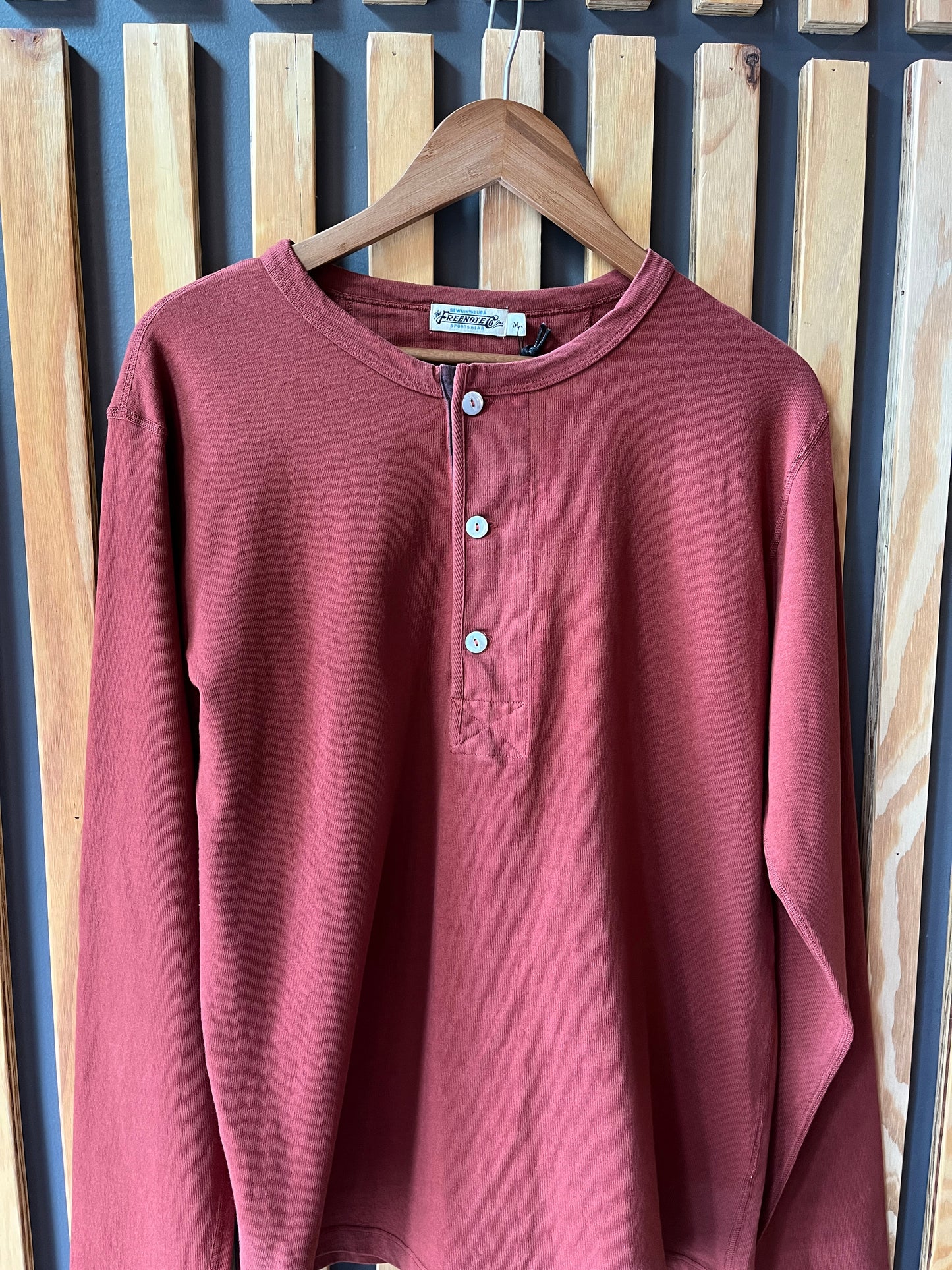 13 Ounce Long Sleeve Henley