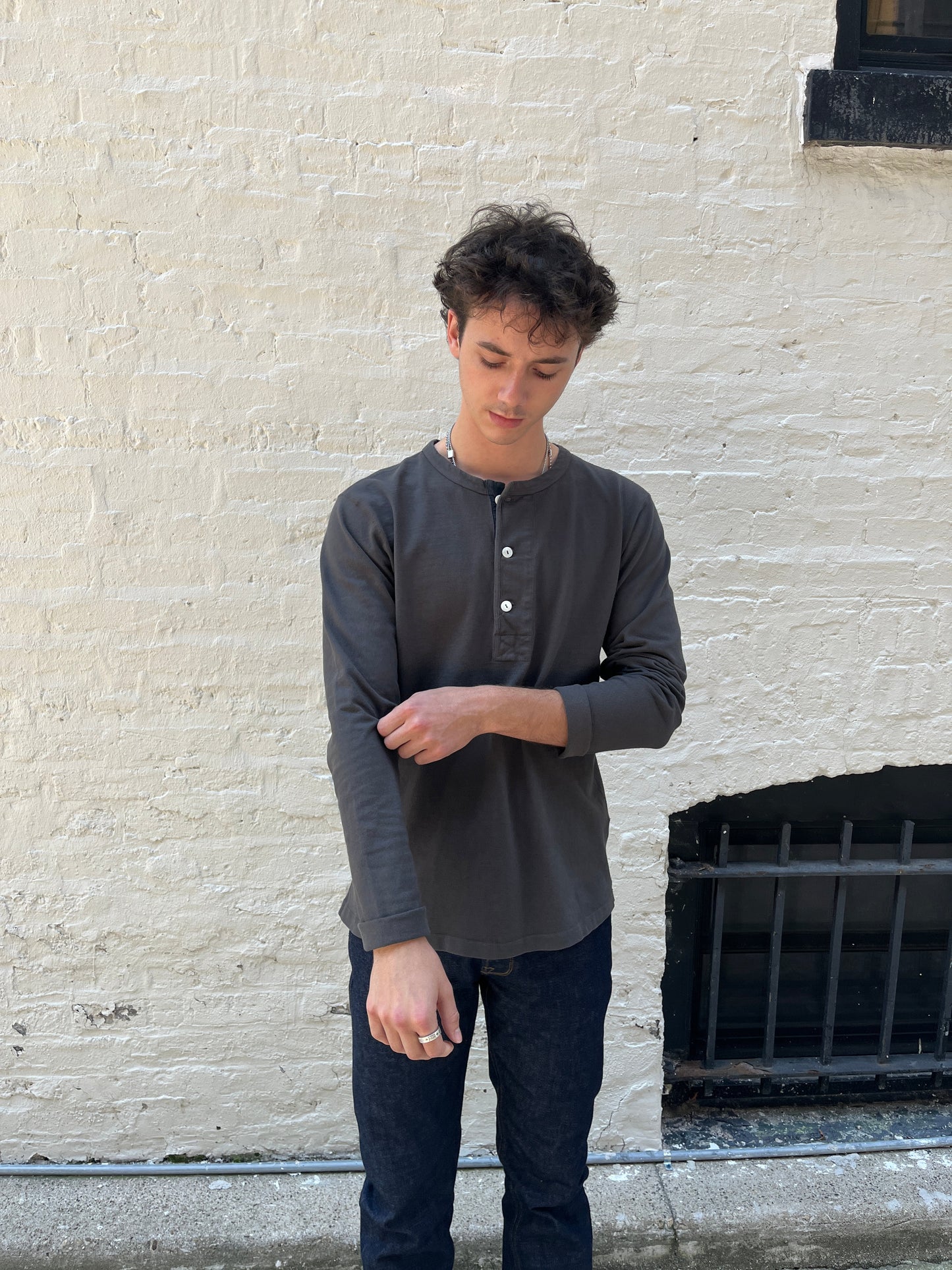13 Ounce Long Sleeve Henley