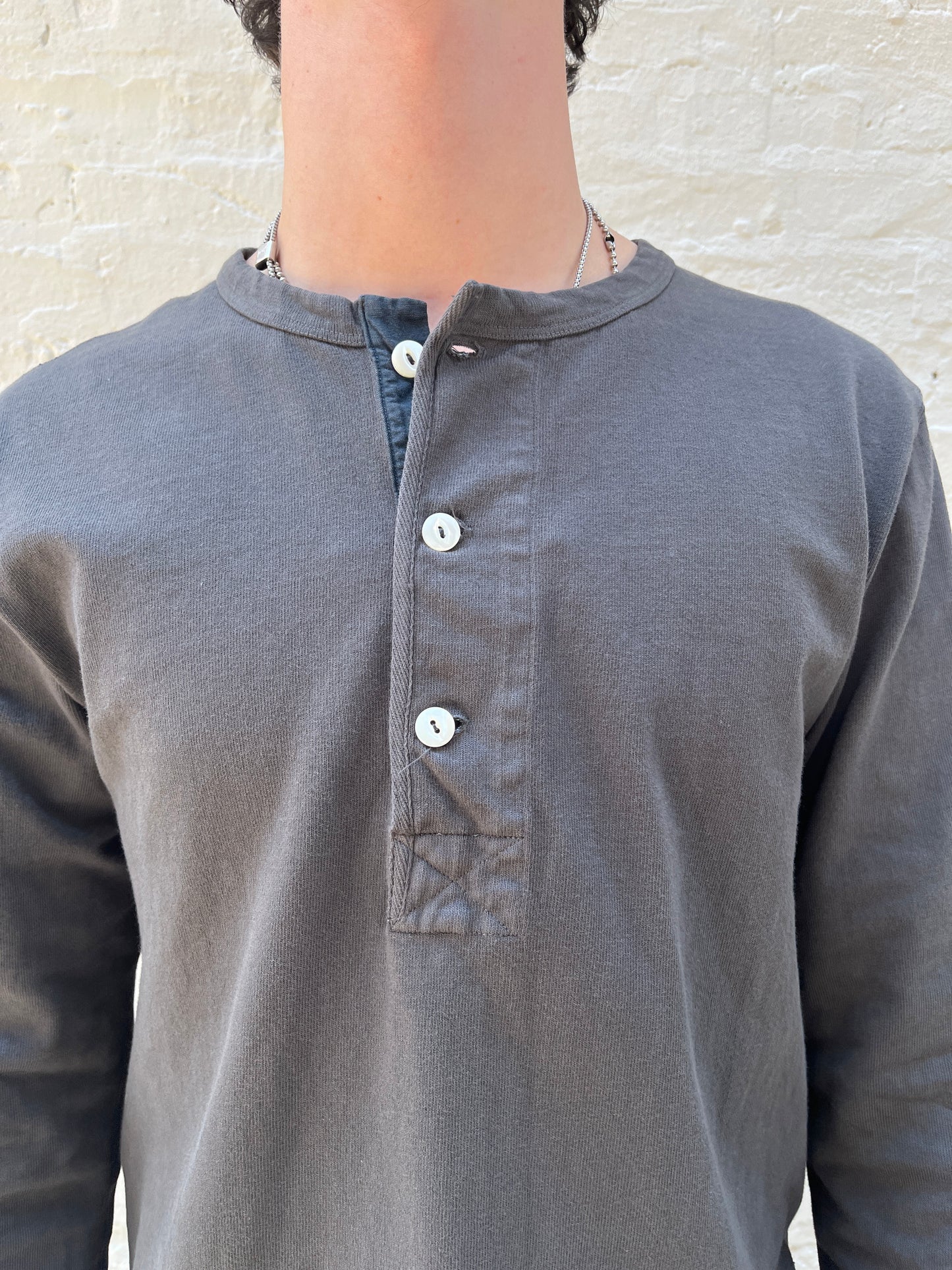 13 Ounce Long Sleeve Henley