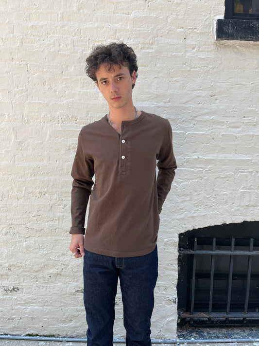 13 Ounce Long Sleeve Henley