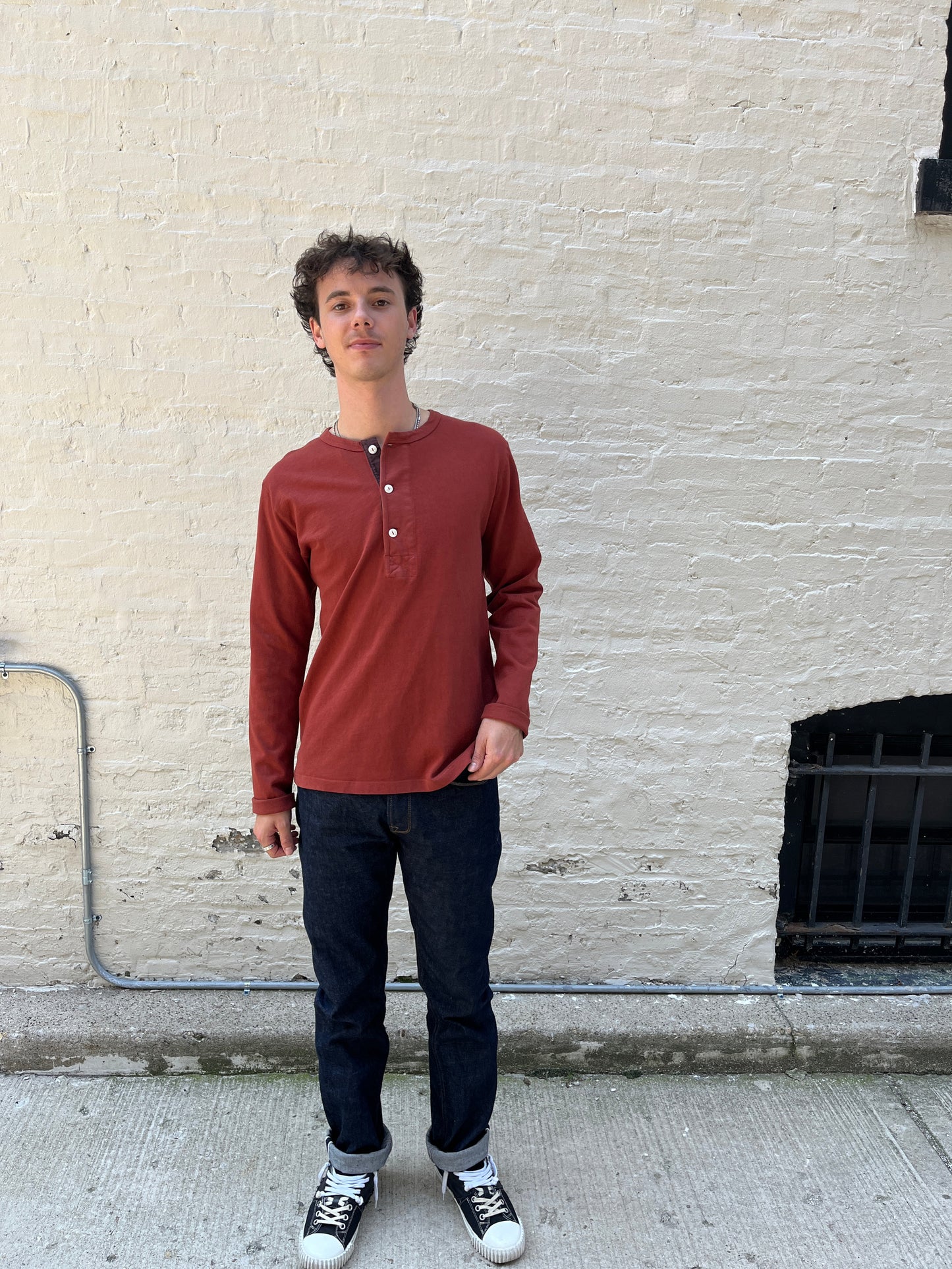 13 Ounce Long Sleeve Henley
