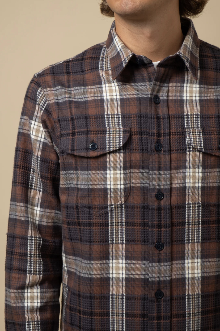 COF S21 Heavy Flannel Post Man Shirt