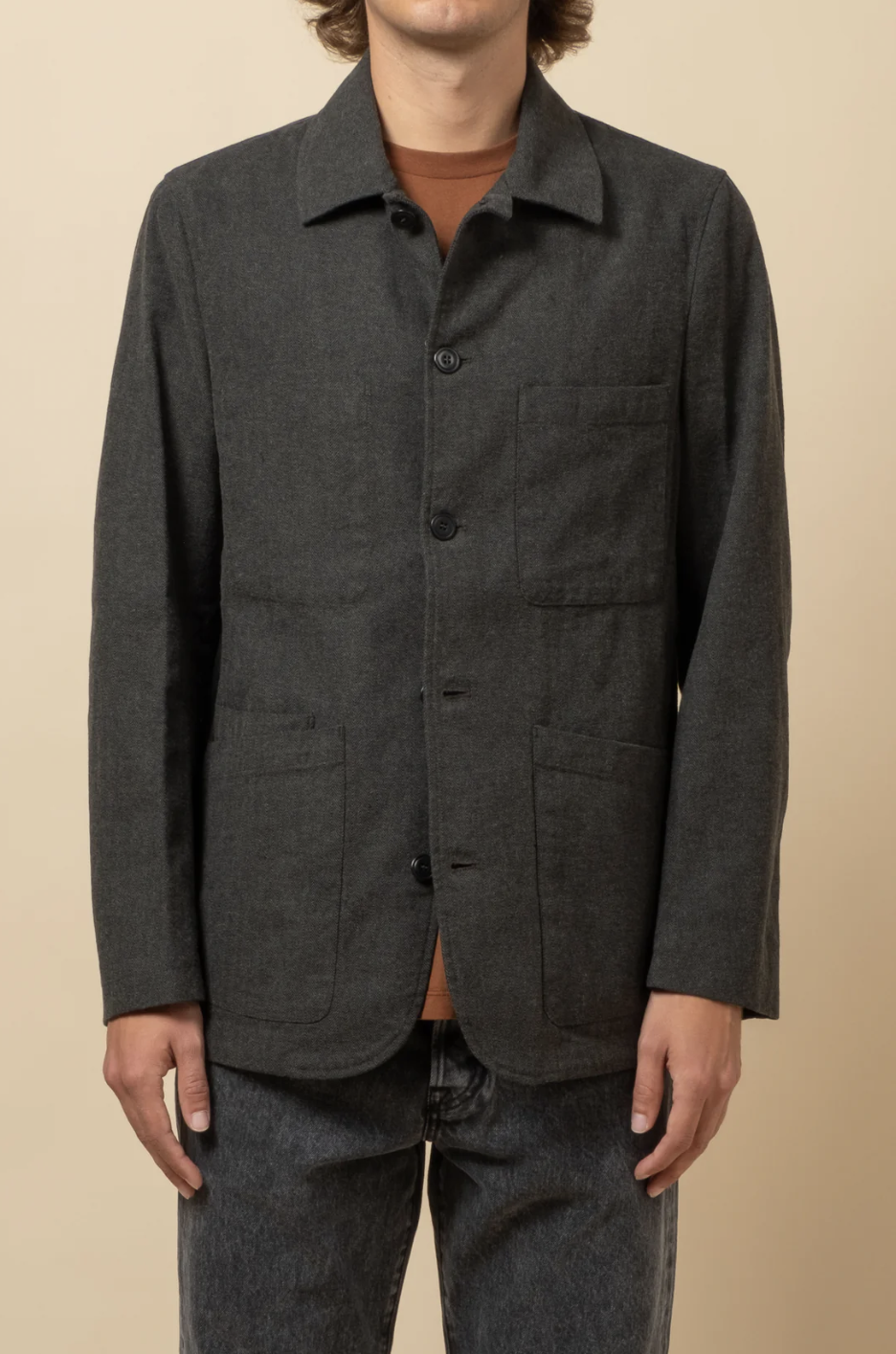 Brewer Jacket Wool Herringbone