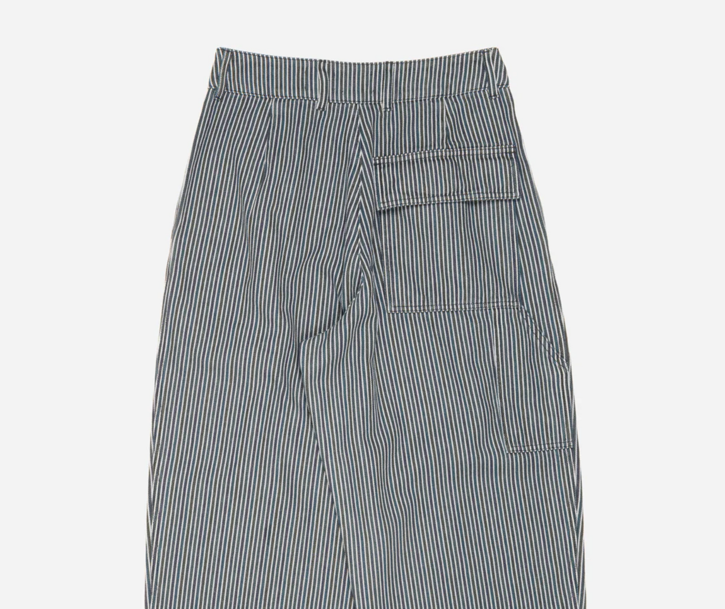 British Worker Rainbow Denim Wide Pleated Trouser