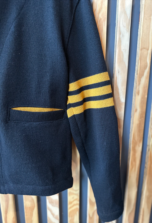 Slouchy Varsity Cardigan Sweater