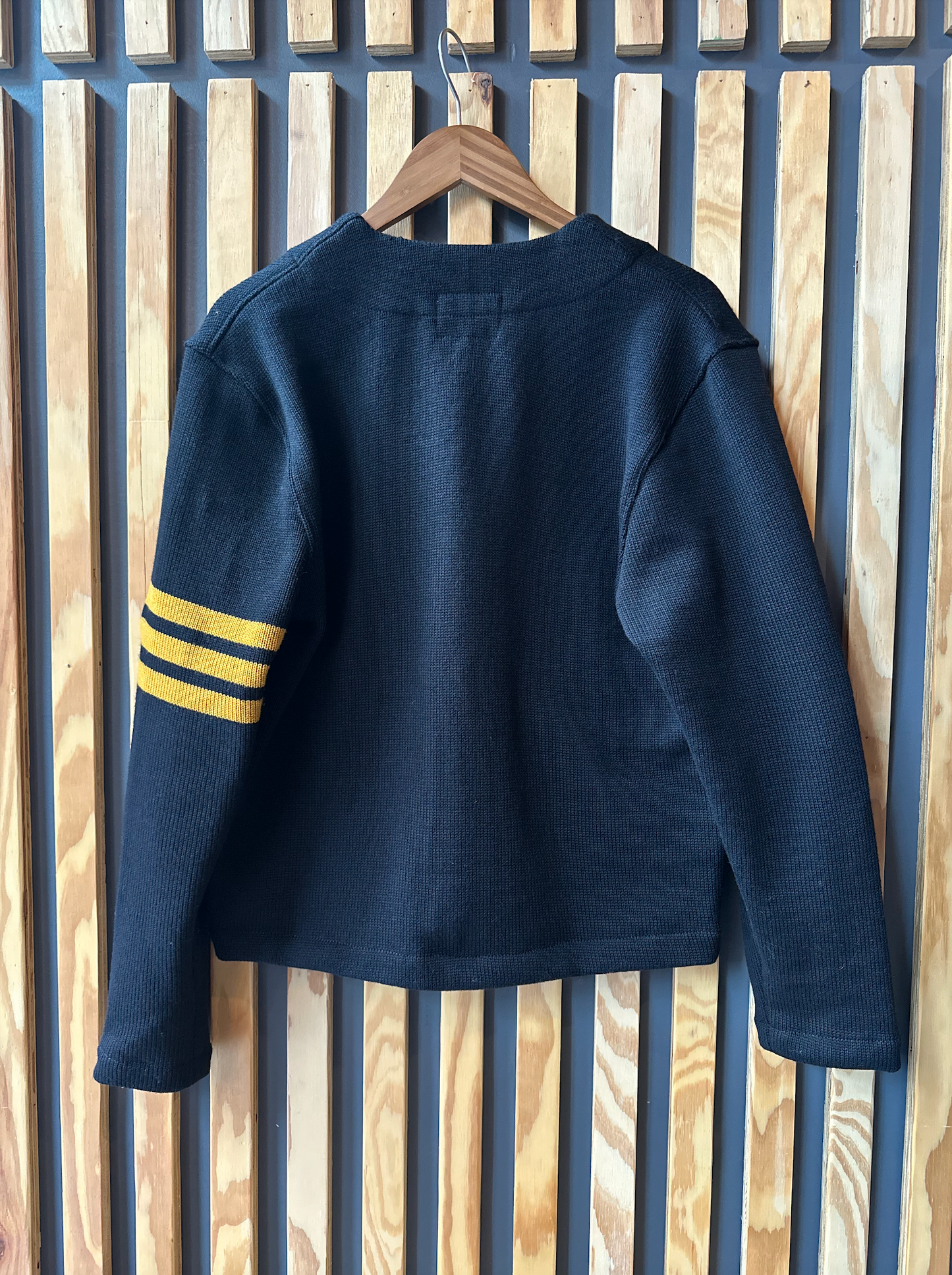 Slouchy Varsity Cardigan Sweater